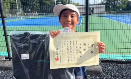 渡邉湊 | ダンロップ茨城U12優勝 埼玉県 テニス スクール アカデミー ジュニア テニスハウスfun SSTA 東京都 茨城県 千葉県 関東