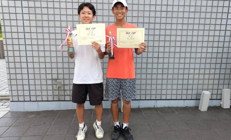 後藤蒼空 田口寛樹 | ダブルス優勝 シングルス準優勝 シルクカップ 埼玉県 テニス スクール アカデミー ジュニア SSTA 東京都 茨城県 千葉県 関東