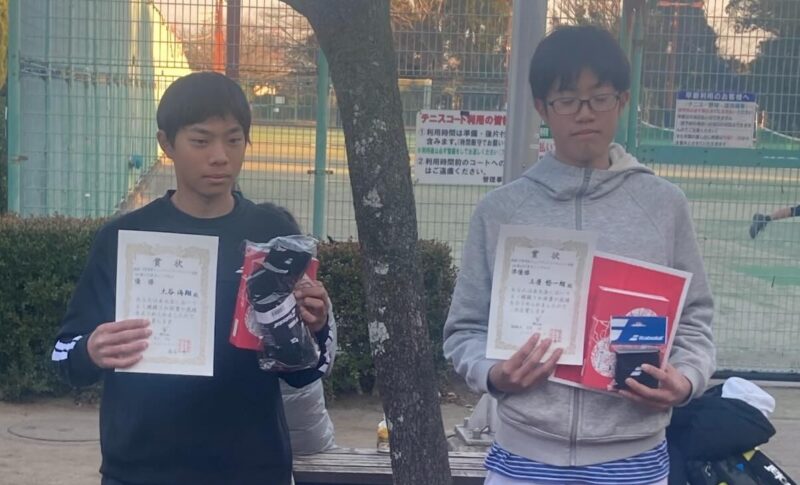 大谷海翔 | 市原テニストーナメント 優勝 埼玉県 テニス スクール アカデミー ジュニア SSTA 東京都 茨城県 千葉県 関東